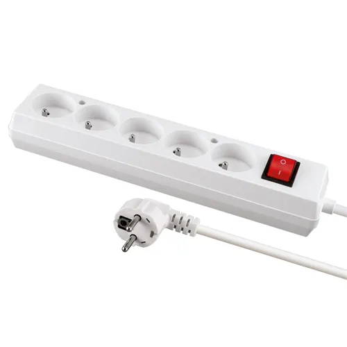 Strühm by Ideus Steckdosenleiste TOR 5m 16A 5-fach weiß - mit Schalter