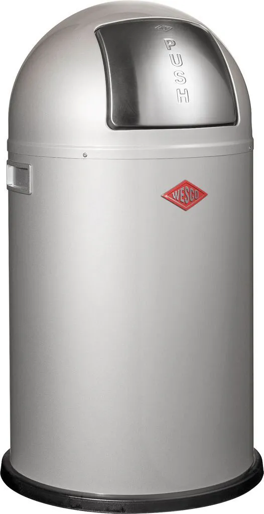 Abfalleimer WESCO PUSHBOY Jr. silber 619881