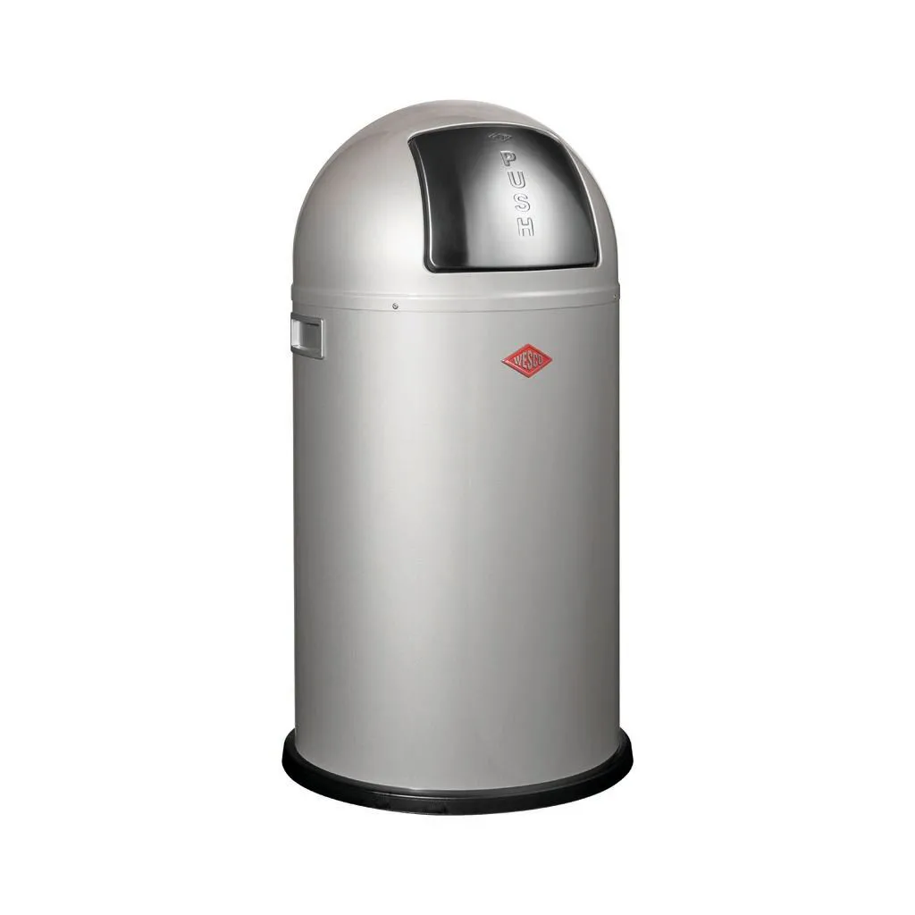 Abfalleimer WESCO PUSHBOY silber 619901