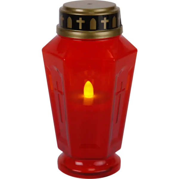 Star Trading LED Grabkerzen 10er Set batteriebetrieben 15,5 cm Rot