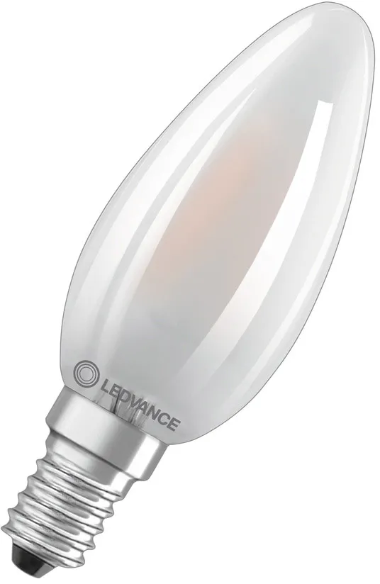 LEDVANCE LED CLASSIC B ENERGIEEFFIZIENZ B S 2,5W 827 mattiert E14