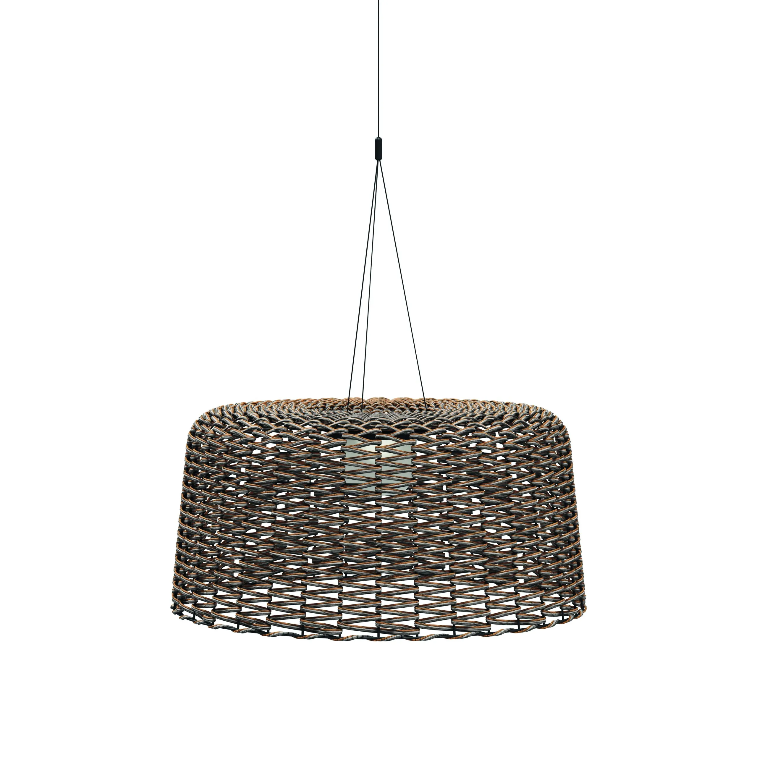 Gloster AMBIENT extra große Pendelleuchte mit Korbgeflechtschirm