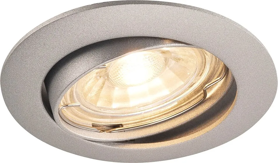 SLV PIKA, Deckeneinbauleuchte, QPAR51, schwenkbar, silbergrau, max. 50W -B-Stock-