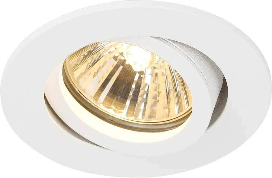 SLV NEW TRIA 68 rund, Indoor Deckeneinbauleuchte, QPAR51, weiß, 50W -B-Stock-