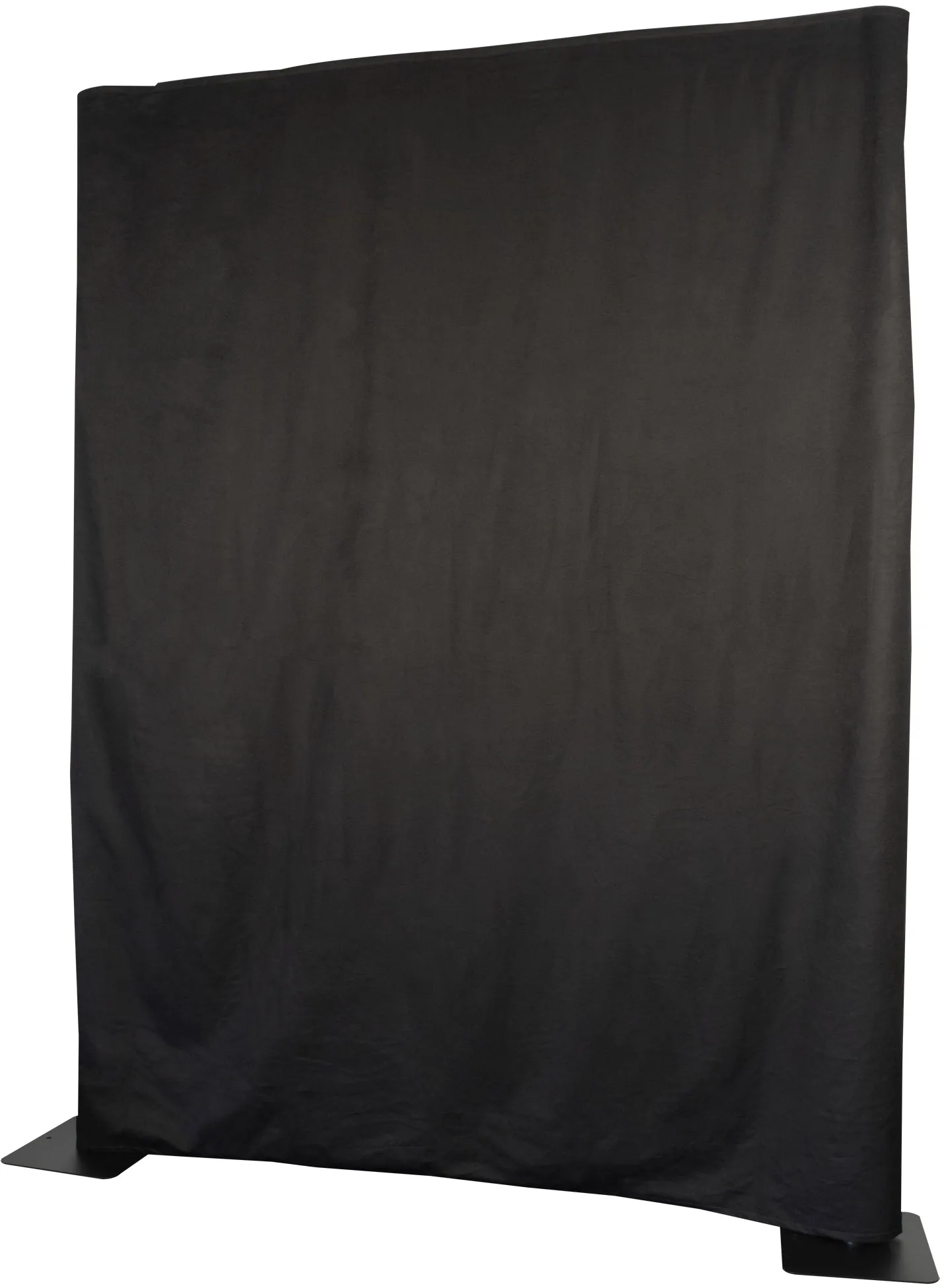 WENTEX P&D Vorhang Molton 300 g/m² Schwarz - 400 x 250 cm (B x H) - ungefalten