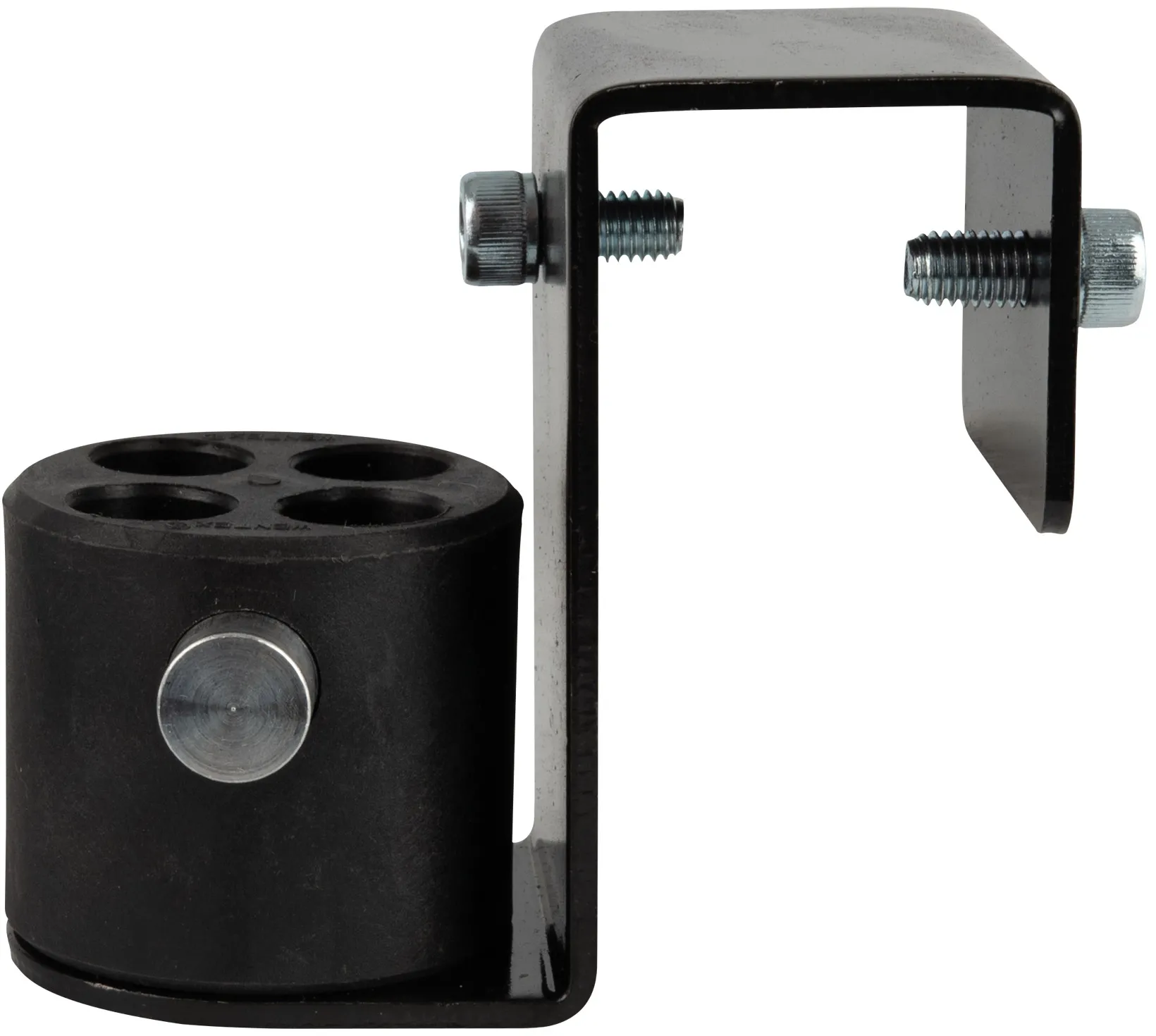 WENTEX Flex-Adapter mit 4-Wege-Anschluss, schwarz – pulverbeschichtet