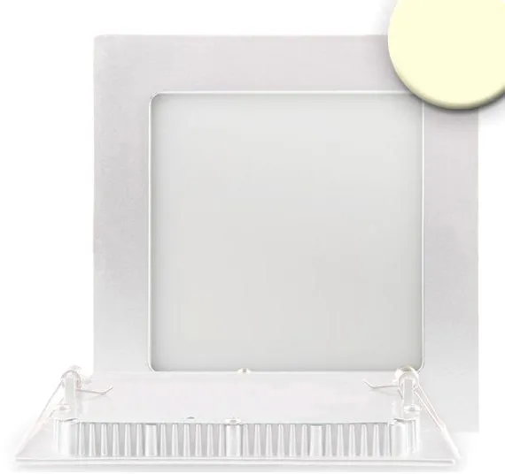 ISOLED LED Downlight, 9W, ultra flach, eckig, weiß, warmweiß, dimmbar -B-Stock-