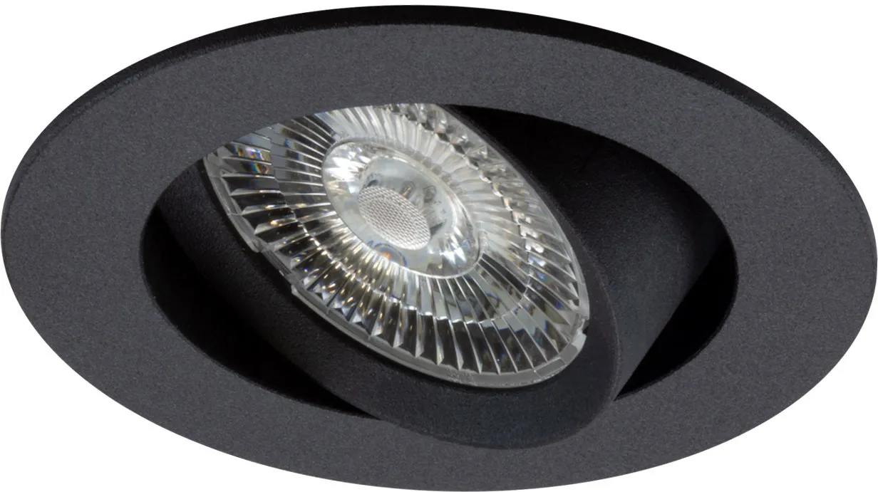 ISOLED LED Einbauleuchte Slim68 Alu schwarz, rund, 6W|6W, 24V DC, weißdynamisch 2700-5700K