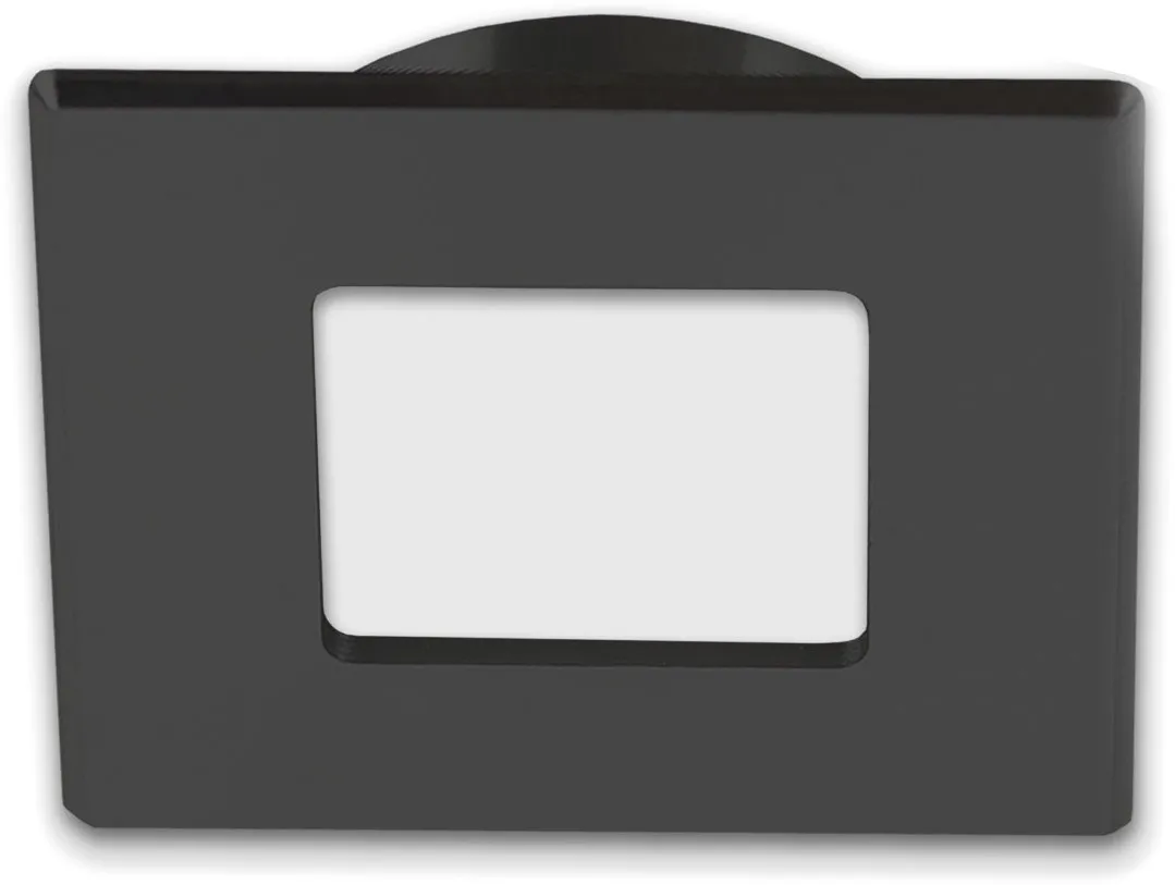 ISOLED LED Möbeleinbaustrahler MiniAMP schwarz, eckig, 3W, 120°,12V DC warmweiß 3000K, dimmbar