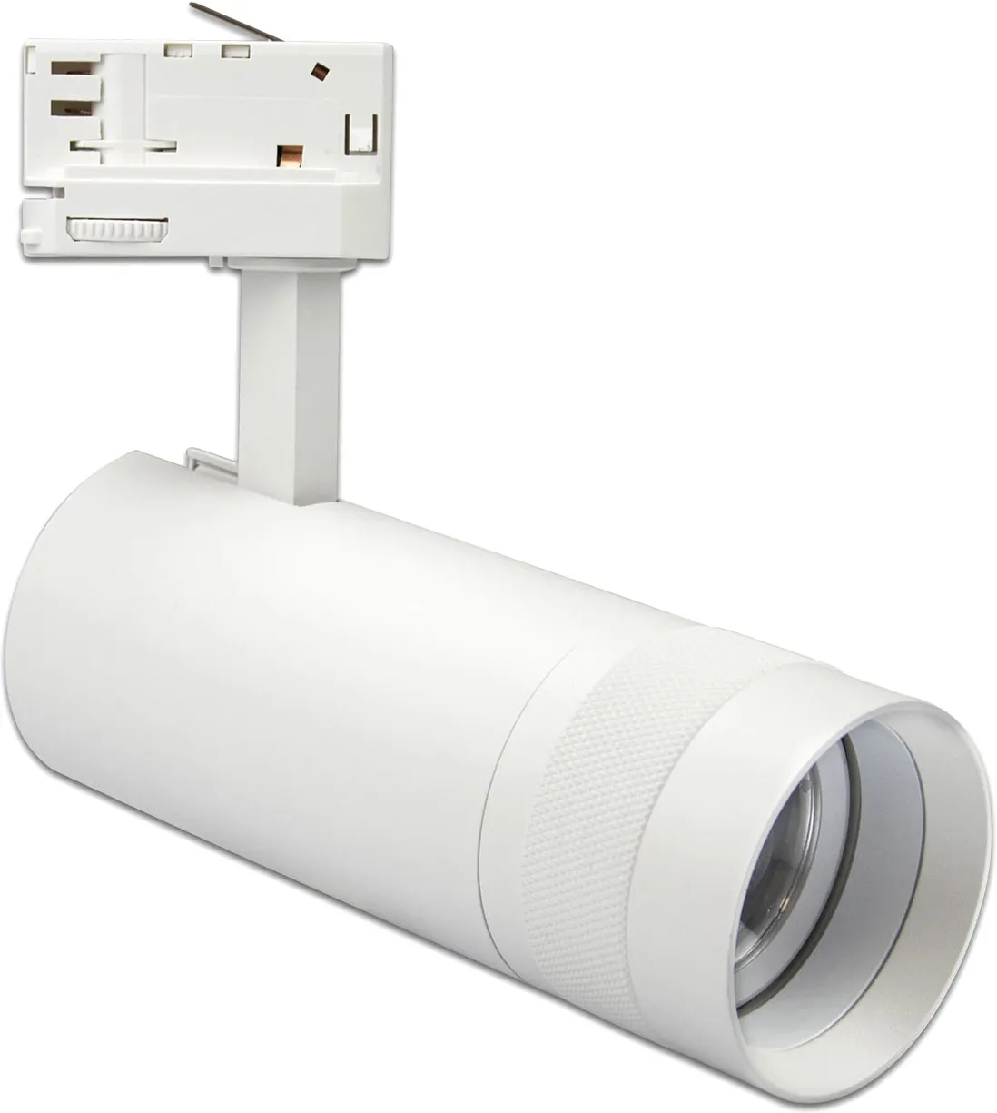 ISOLED 3-PH Schienen-Strahler fokussierbar, 24W, 20°-55°, weiß matt, 3000K