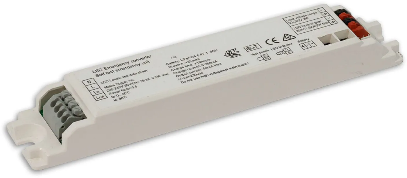 ISOLED Notlicht-Upgrade mit LiFePO4 3000mAh Akku, 4W (10-50V DC)