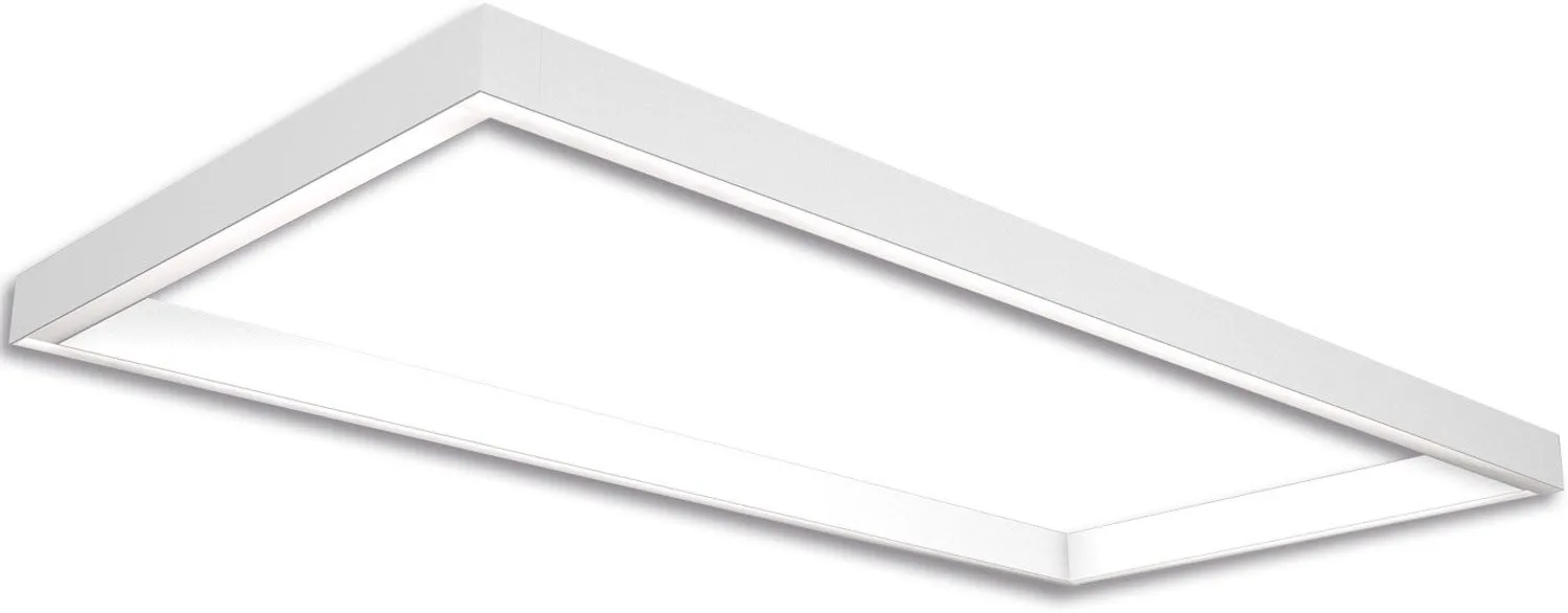 ISOLED Track48 Leuchtenrahmen H50, Innenformat 592x1192mm, weiß, exkl. Trafo