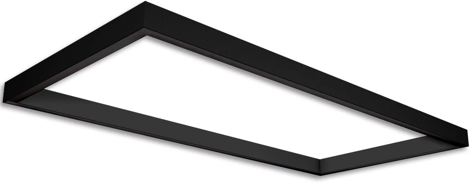 ISOLED Track48 Leuchtenrahmen H50, Innenformat 592x1192mm, schwarz, exkl. Trafo