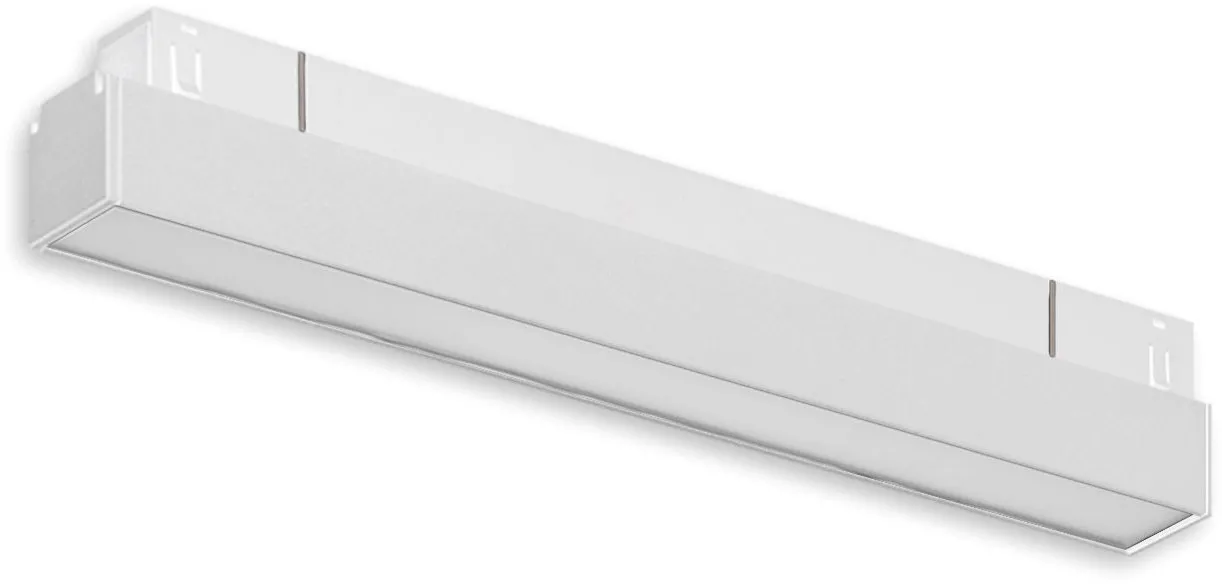 ISOLED Track48 Linearleuchte 30cm weiß, 10W, 120°, 48V DC, 3000K, CRI90, prismatisch, Line+