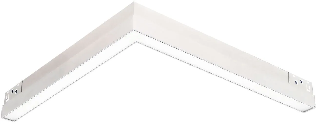 ISOLED Track48 Eckleuchte 90° horizontal weiß, 20W, 48V DC, 4000K, CRI90, prismatisch, Line+