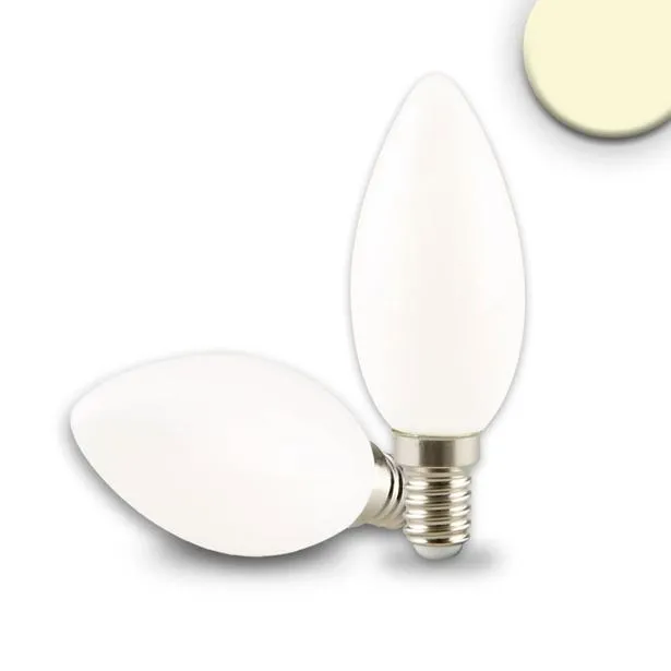 ISOLED E14 LED Lampe in Kerzenform 4W E14 milky dimmbar - warmweiß