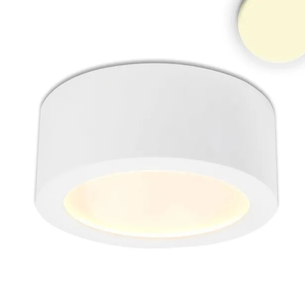 ISOLED LED Aufbauleuchte LUNA 8W weiß indirektes Licht - warmweiß