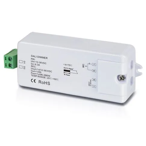 ISOLED DALI 1 Adresse PWM-Dimmer 12-36V 1 Kanal 12-36V 8A 48V 4A