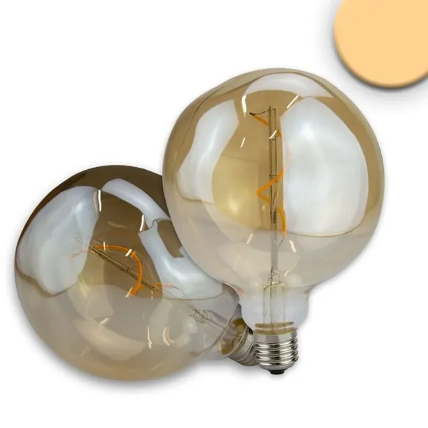 ISOLED Vintage Line LED Dekobirne amber 125 4W E27