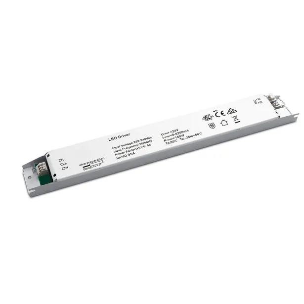 ISOLED LED Leuchten-Trafo 24V/DC 0-150W slim