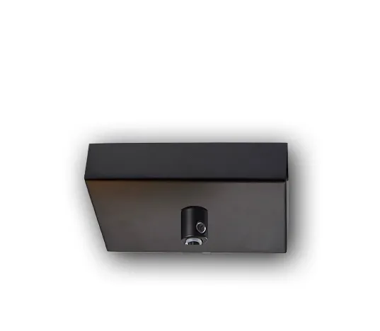 ISOLED Deckenbaldachin eckig schwarz für einzelabhängung