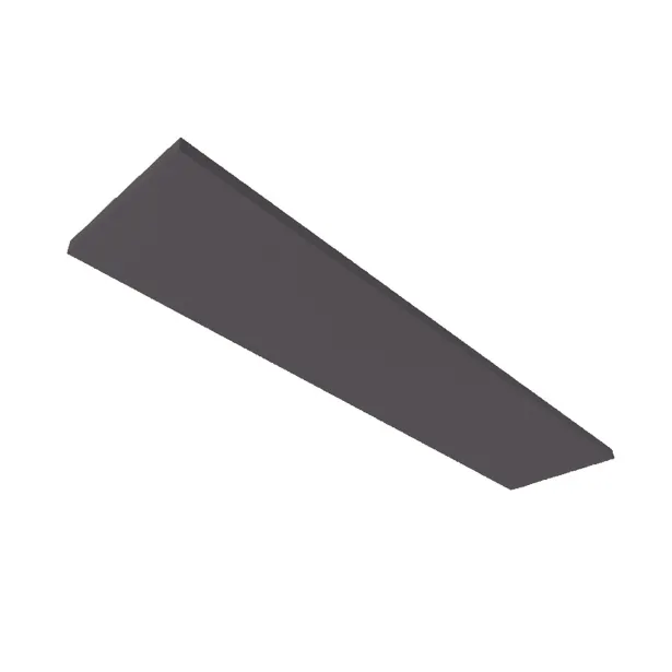 ISOLED Akustikabsorber H25 für Leuchtenrahmen 320x1500mm anthrazit