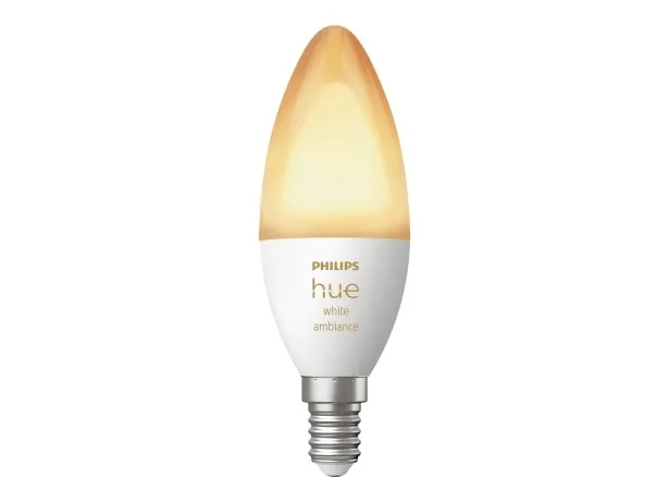 Signify Philips Hue White ambiance LED-Lampe Form: B39 E14 4 W (Entsprechung 25 W)