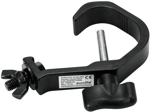 EUROLITE TH-22 Theaterhaken Slim schwarz