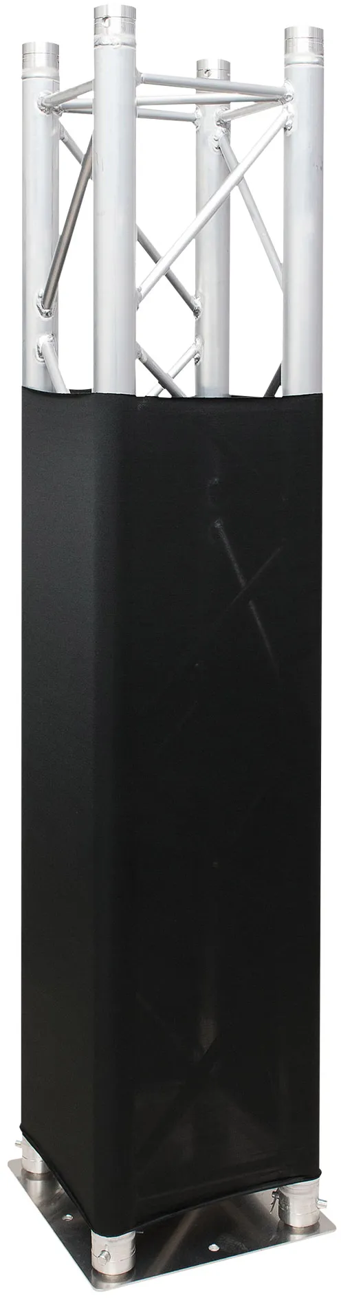 SHOWGEAR Traversenabdeckung Stretch 210 g/m² - Rolle Schwarz - 30 m