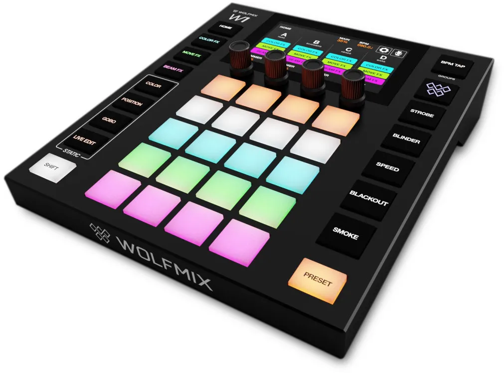 Wolfmix W1-MK2 Standalone-DMX-Performance-Controller