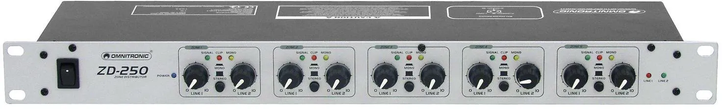 OMNITRONIC ZD-250 Zonen-Verteiler