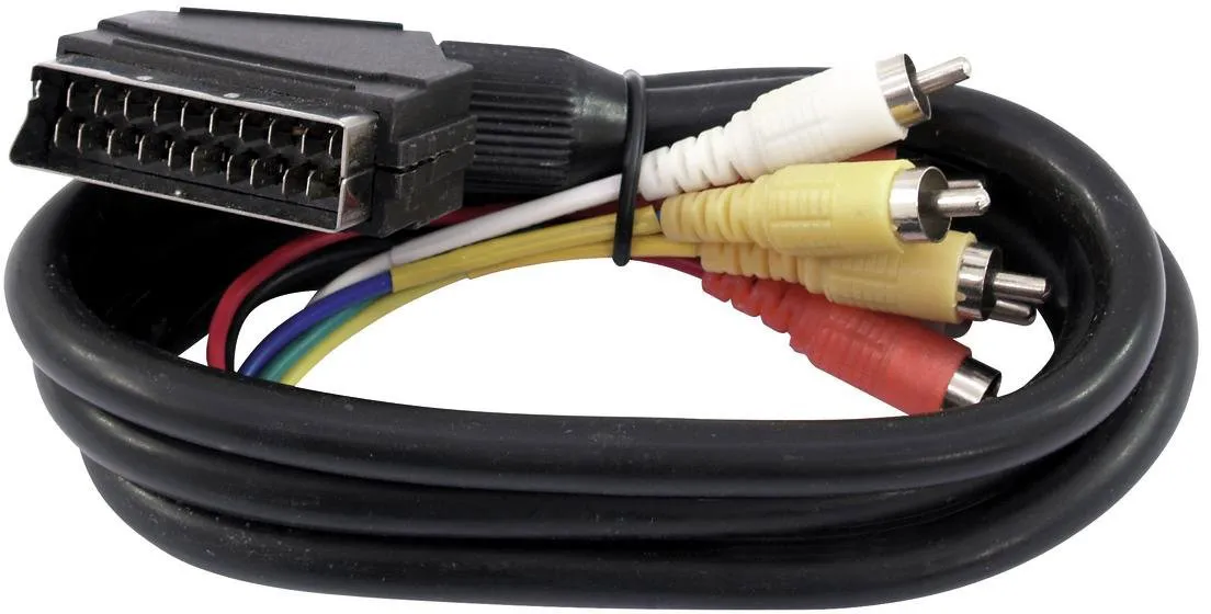 OMNITRONIC Adapterkabel Scart/6xCinch 1,5m