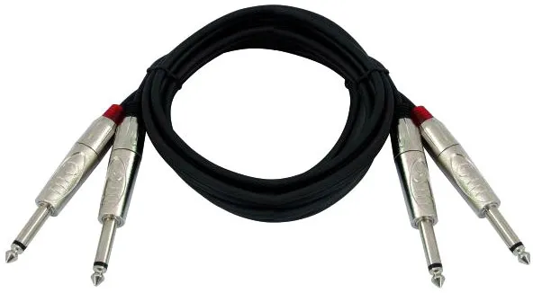 OMNITRONIC Klinkenkabel 2x2 Klinke mono 6m