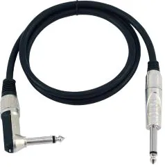 OMNITRONIC Klinkenkabel 6,3 mono 1x 90° 1,5m sw