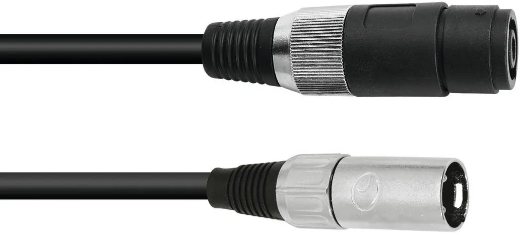 OMNITRONIC Adapterkabel Speaker(F)/XLR(M) 1m sw