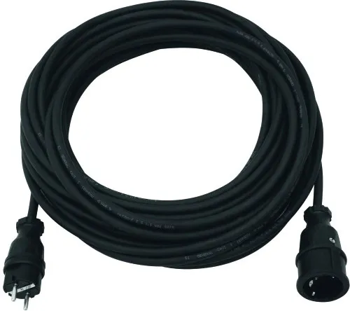 Schutzkontakt Verlängerung 3x1,5mm 20m konfektioniert mit Kunststoff Stecker/Kupplung IP44