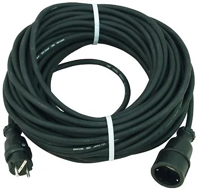 Schutzkontakt Verlängerung 3x1,5mm 25m konfektioniert mit Kunststoff Stecker/Kupplung IP44