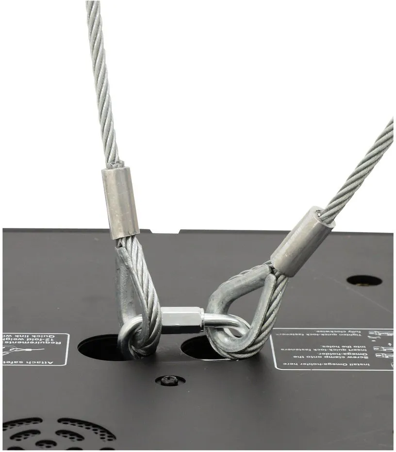 EUROLITE Sicherungsseil A 4x1000mm bis 15kg sw