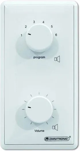 OMNITRONIC ELA-LS-Regler/Prog-Wähler10W mono ws