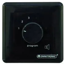 OMNITRONIC ELA-Stereo-Programmwähler sw