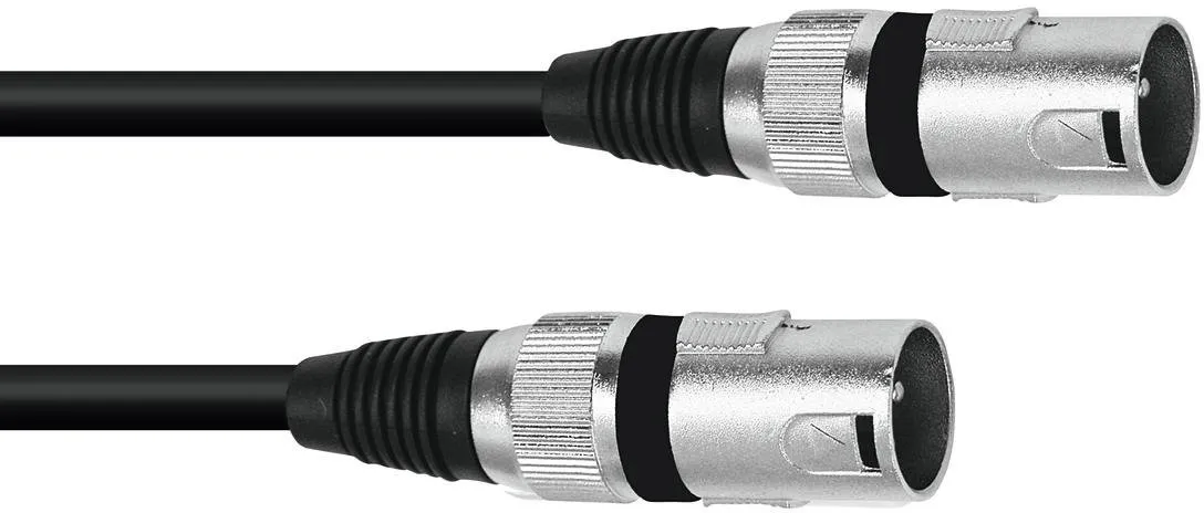 OMNITRONIC Adapterkabel XLR(M)/XLR(M) 0,2m sw