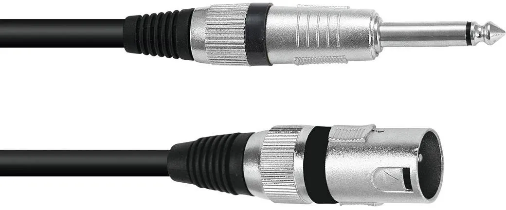 OMNITRONIC Adapterkabel XLR(M)/Klinke mono 2m sw