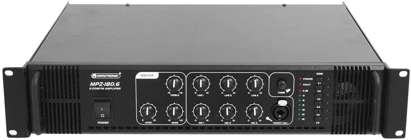 OMNITRONIC MPZ-180.6 ELA-Mischverstärker