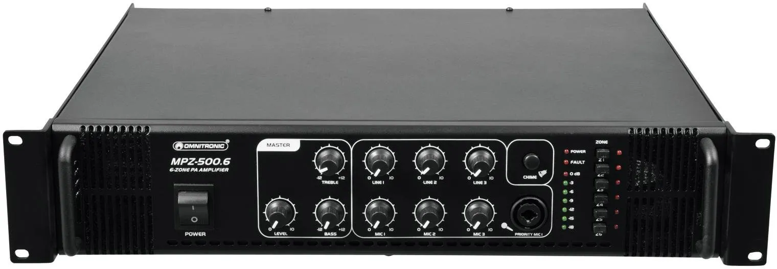 OMNITRONIC MPZ-500.6 Mischverstärker