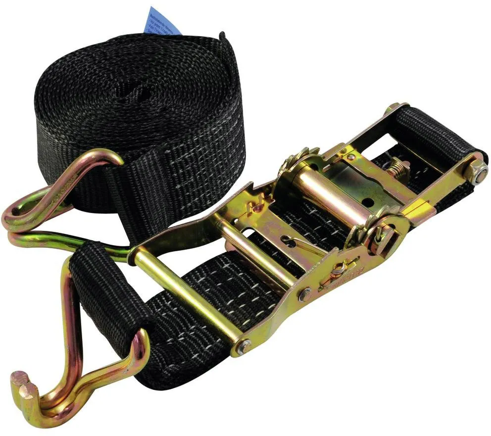 SHZ Spanngurt H400 Ratsche Spitzhaken schwarz