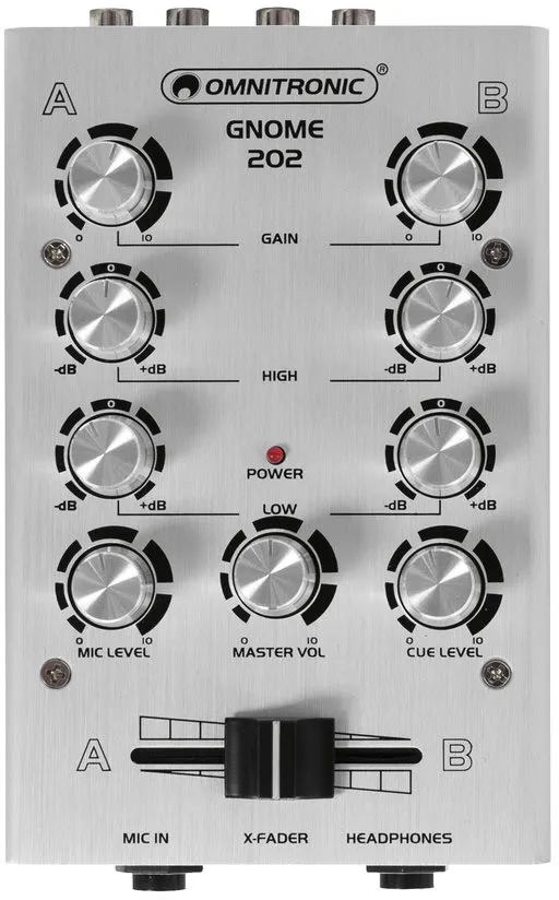 OMNITRONIC GNOME-202 Mini-Mixer silber