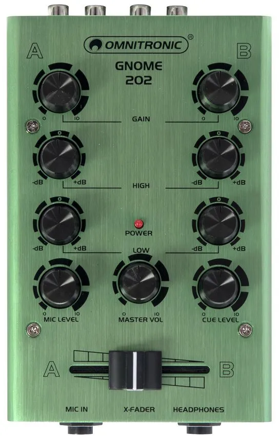OMNITRONIC GNOME-202 Mini-Mixer grün