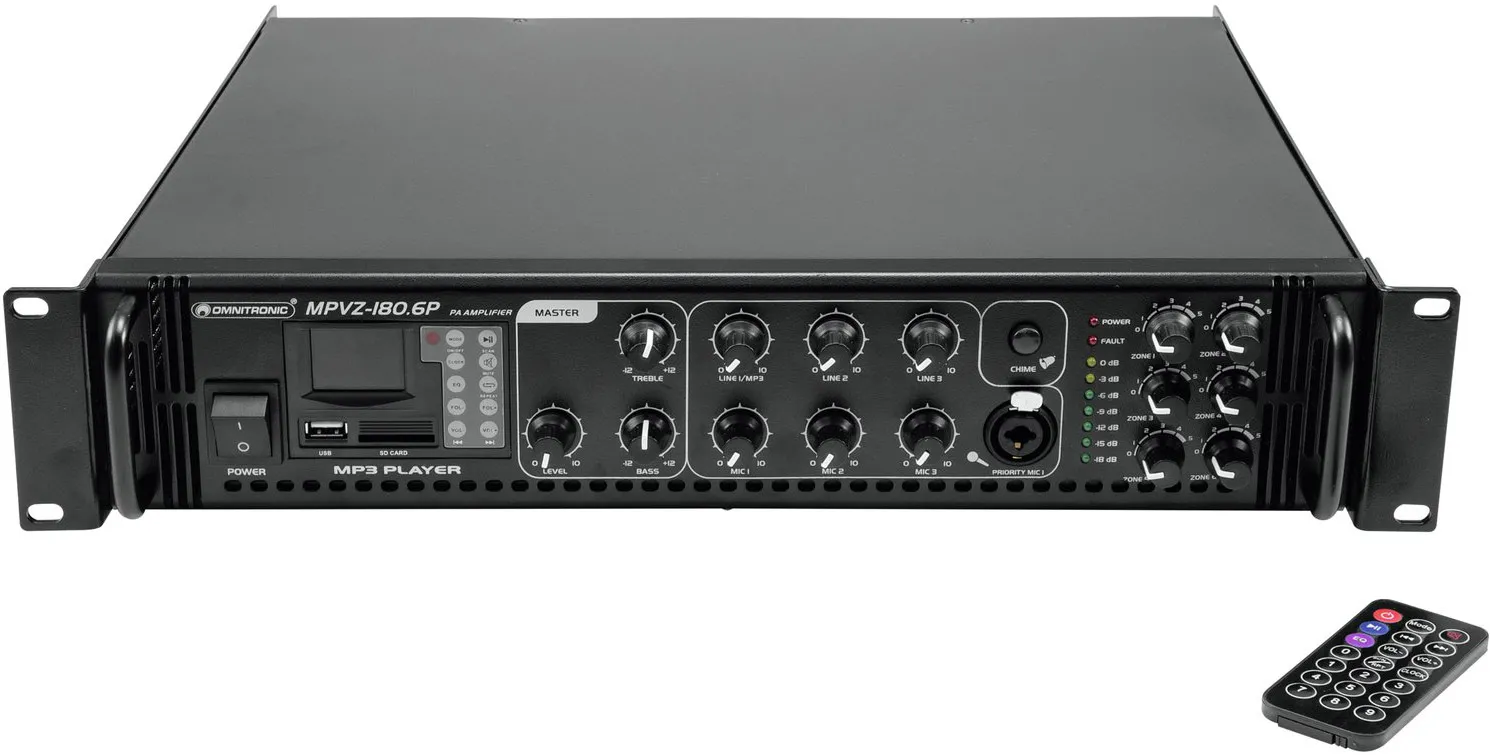OMNITRONIC MPVZ-180.6P Mischverstärker