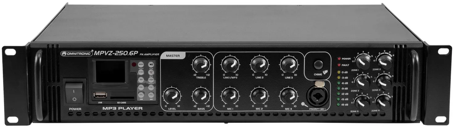 OMNITRONIC MPVZ-250.6P Mischverstärker