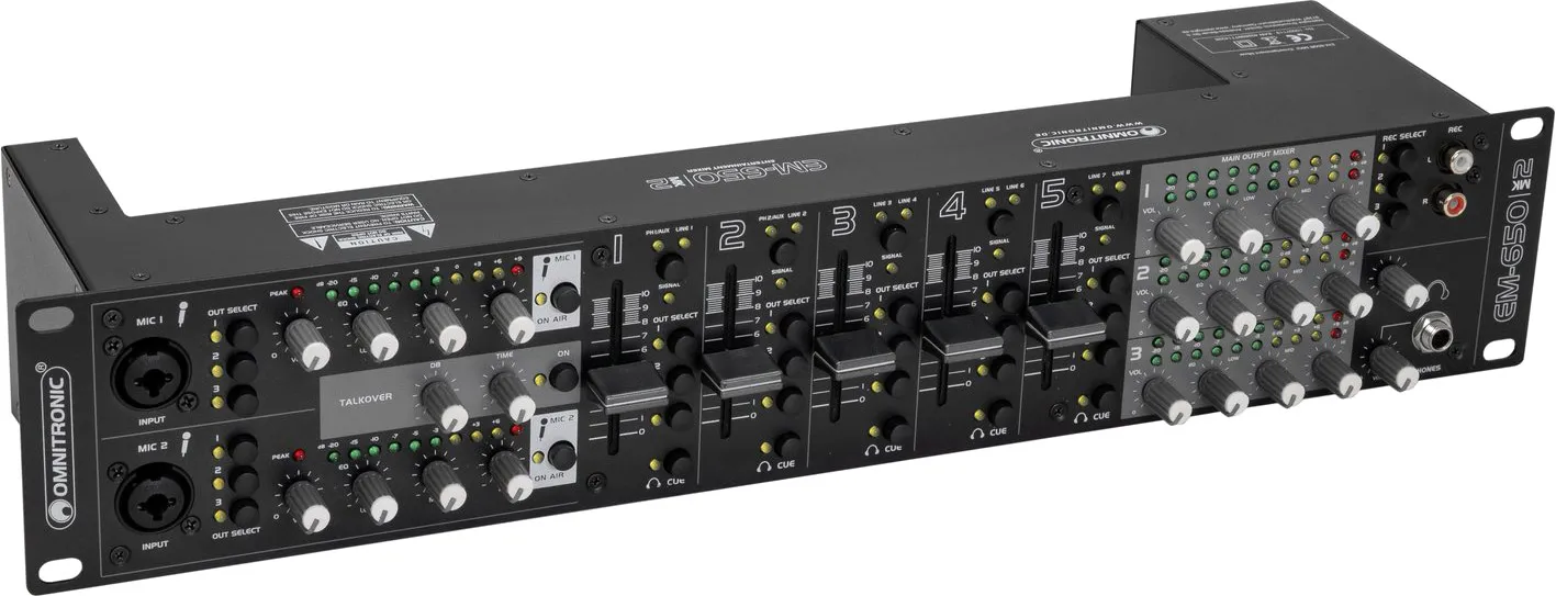 OMNITRONIC EM-650B MK2 Entertainment-Mixer